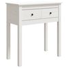 vidaXL Konzolni stol bijeli 70 x 35 x 75 cm od masivne borovine