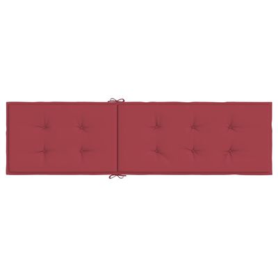 vidaXL Jastuk za ležaljku boja vina (75 + 105) x 50 x 3 cm