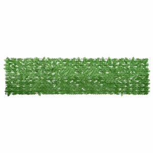 vidaXL Balkonski zastor sa zelenim li&scaron;ćem 300 x 75 cm