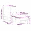 vidaXL Krevet s opruga kutije s madracem Crna 140 x 190 cm tkanina