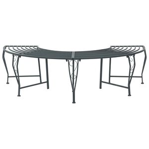 vidaXL Klupa pod drvetom 4-Broj sjedala 160 x 80 x 44 cm Čelik