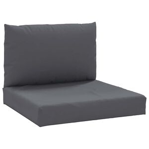 vidaXL Jastuci za sofu od paleta 2 kom antracit od tkanine