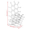 vidaXL Stalak za Vino za 15 Boca Srebrni Aluminijski