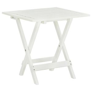 vidaXL Bistro stol bijeli 46 x 46 x 47 cm masivno bagremovo drvo