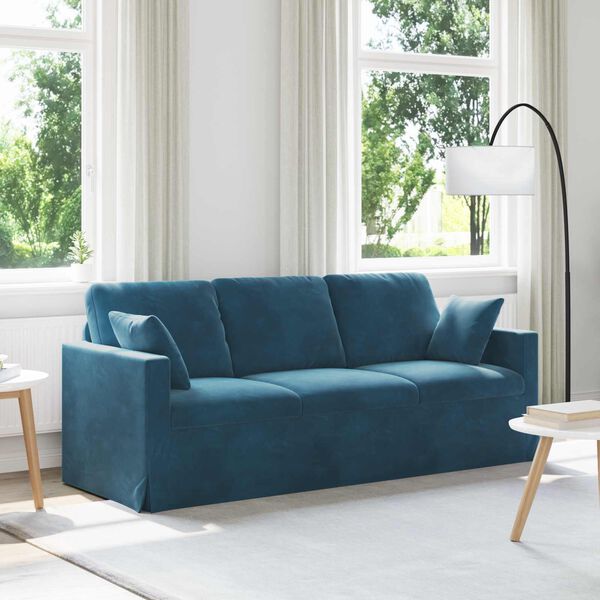 vidaXL Sofa Plava 198 x 78 x 80 cm Bar&scaron;un