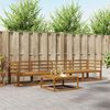 vidaXL Set vanjskih sofa 5 pcs Prirodna Čvrsto drvo akacije