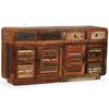 vidaXL Komoda od masivnog obnovljenog drva 150 x 35 x 75 cm