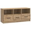 vidaXL TV ormar Hrast artisan 102 x 34,5 x 47 cm Konstruirano drvo