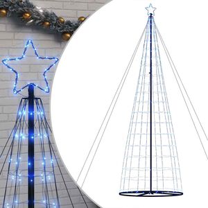 vidaXL LED božićno drvce 1534 LED diode plave 500 cm