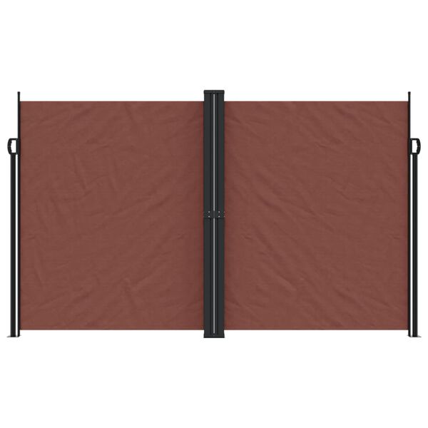 vidaXL Bočna tenda na uvlačenje smeđa 200x1000 cm