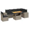 vidaXL 7-dijelni set vrtnih sofa sivi od poliratana