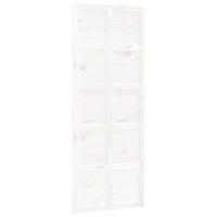 vidaXL Vrata za staju bijela 80 x 1,8 x 214 cm od masivne borovine