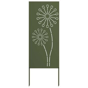 vidaXL Privatnost u vrtu Rezbarija Maslinovo zelena 50 x 140 cm