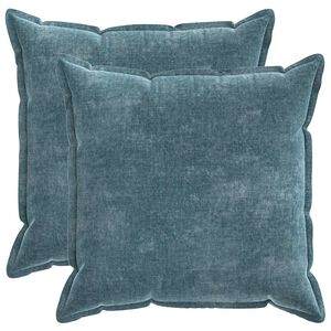 vidaXL Presvlaka za jastuk 2 pcs HOUTEN Plava 80 x 80 cm