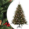 vidaXL Umjetno božićno drvce s kuglicom 210 cm 300 LED lampica