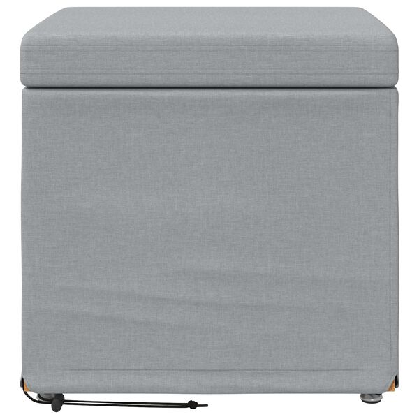 vidaXL Stolica Svijetlo siva Tkanina i konstruirano drvo