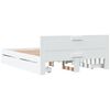 vidaXL Okvir za krevet s uzglavljem bijeli 150x200cm konstruirano drvo
