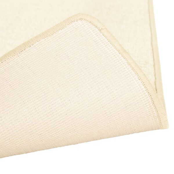 vidaXL Tepisi za spavaću sobu čupavi s visokim vlaknima 3 kom krem