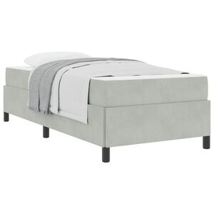 vidaXL Krevetna konstrukcija Svijetlo siva 80 x 200 cm tkanina