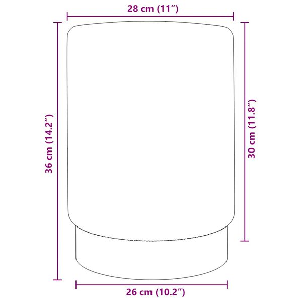 vidaXL Tabure tamnozeleni i zlatni baršunasti 28 x 36 cm