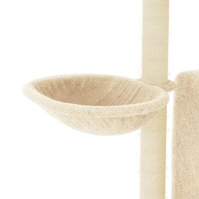 vidaXL Penjalica za mačke sa stupovima za grebanje krem 96,5 cm