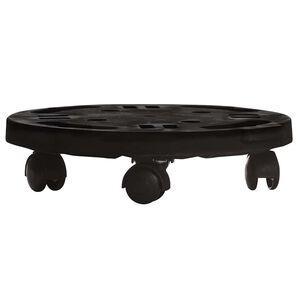 vidaXL Kolica za biljke s kotačima promjer 30 cm crna 170 kg
