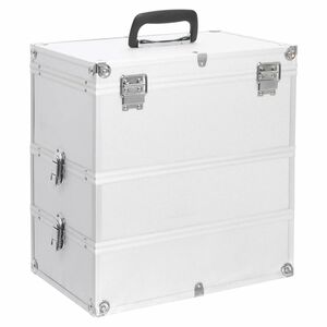 vidaXL Kovčeg za &scaron;minku 37 x 24 x 40 cm srebrni aluminijski