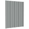 vidaXL Krovni panel 12 kom. Siva 60 x 45 cm Pocinčani čelik
