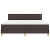 vidaXL Krevet s opruga kutije Tamno smeđa 180 x 200 cm tkanina