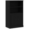 vidaXL Highboard Crni hrast 132 x 35,5 x 103,5 cm Konstruirano drvo