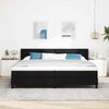 vidaXL Boxspring krevet s madracem s madracem Crna 200 x 200 cm