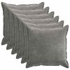 vidaXL Presvlaka za jastuk 6 pcs HOUTEN Tamnosiva 70 x 70 cm