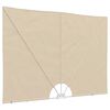 vidaXL Sklopiva bočna tenda krem 300 x 150 cm
