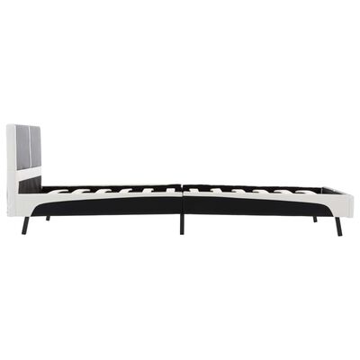 vidaXL Okvir za krevet od umjetne kože crno-bijeli 90 x 200 cm