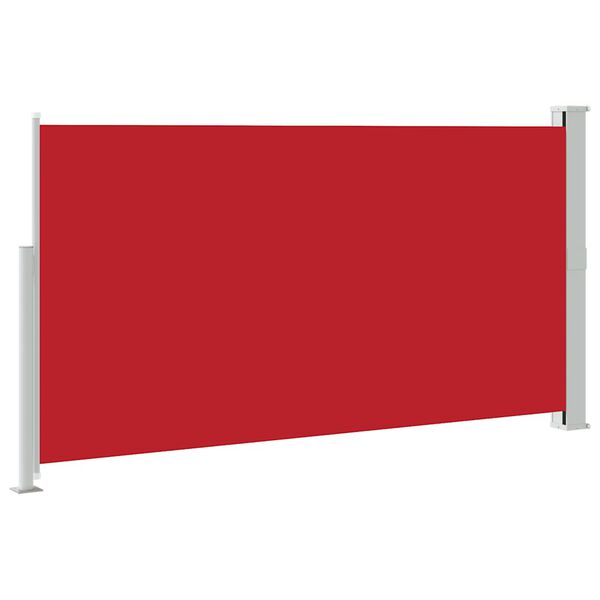 vidaXL Uvlačiva bočna tenda za terasu 170 x 300 cm crvena