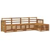 vidaXL Set vanjskih sofa 5 kom. Prirodna