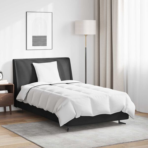 vidaXL Zimska pokrivača s jastukom 2 pcs Bijelo Perje