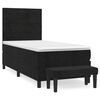vidaXL Box spring krevet s madracem crni 100x200 cm bar&scaron;unasti