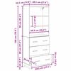 vidaXL Highboard Staro drvo 69,5 x 34 x 180 cm Konstruirano drvo
