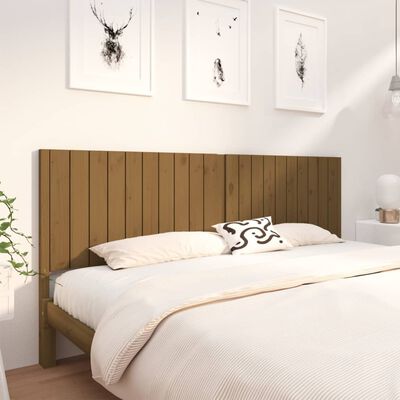 vidaXL Uzglavlje za krevet boja meda 205,5x4x100 cm masivna borovina