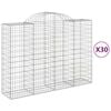 vidaXL Lučne gabionske ko&scaron;are 30 kom 200 x 50 x 140/160 cm željezne