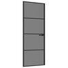 vidaXL Unutarnja vrata 76 x 201,5 cm Kaljeno Staklo i Aluminij