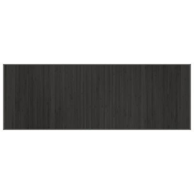 vidaXL Tepih pravokutni sivi 70 x 200 cm od bambusa