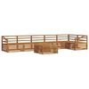 vidaXL Set vanjskih sofa 7 pcs Prirodna