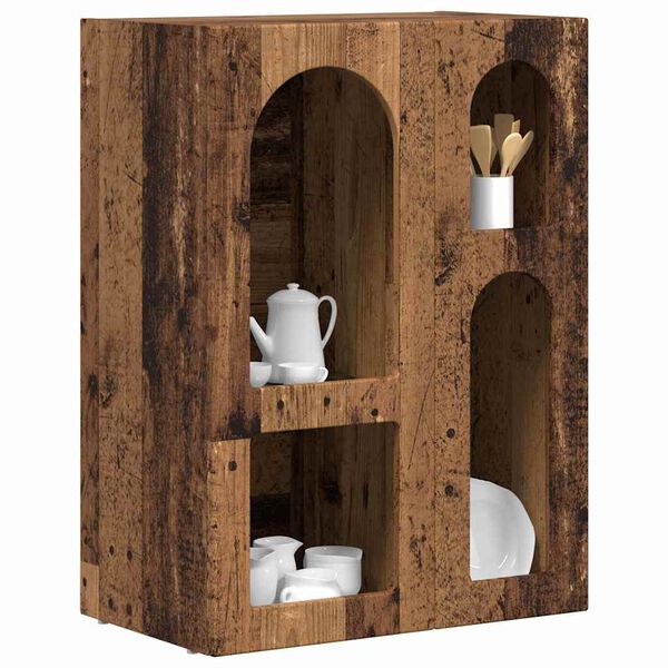 vidaXL Kreveta Staro drvo 59 x 35 x 80.5 cm Konstruirano drvo