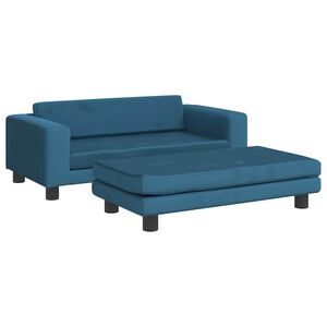 vidaXL Krevet za pse s produžetkom plavi 100 x 50 x 30 cm bar&scaron;unasti