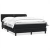 vidaXL Box Spring krevet s madracem crni 140x220 cm samt