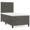 vidaXL Box spring krevet s madracem tamnosivi 90x200 cm bar&scaron;unasti