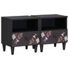 vidaXL Noćni ormarić 2 pcs Smeđa 40 x 33 x 46 cm Čvrsto drvo manga