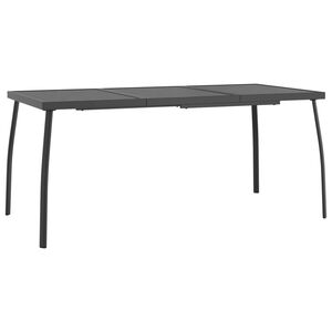 vidaXL Vrtni stol antracit 165 x 80 x 72 cm od čelične mreže